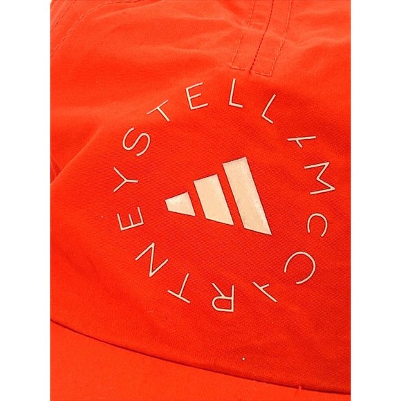 Adidas x Stella McCartney Red Baseball Cap Logo Drawstring Zip Pocket sweatband - Picture 6 of 15